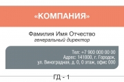 Визитка генерального директора